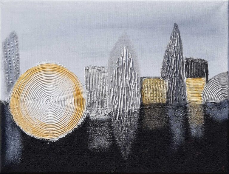 30x40cm / Acrylfarben / Spachtelmasse