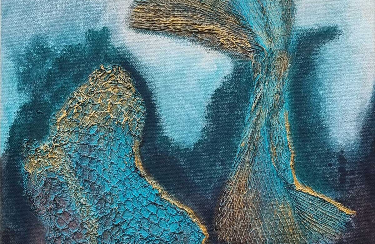 40x30cm / Acrylfarben / Netze