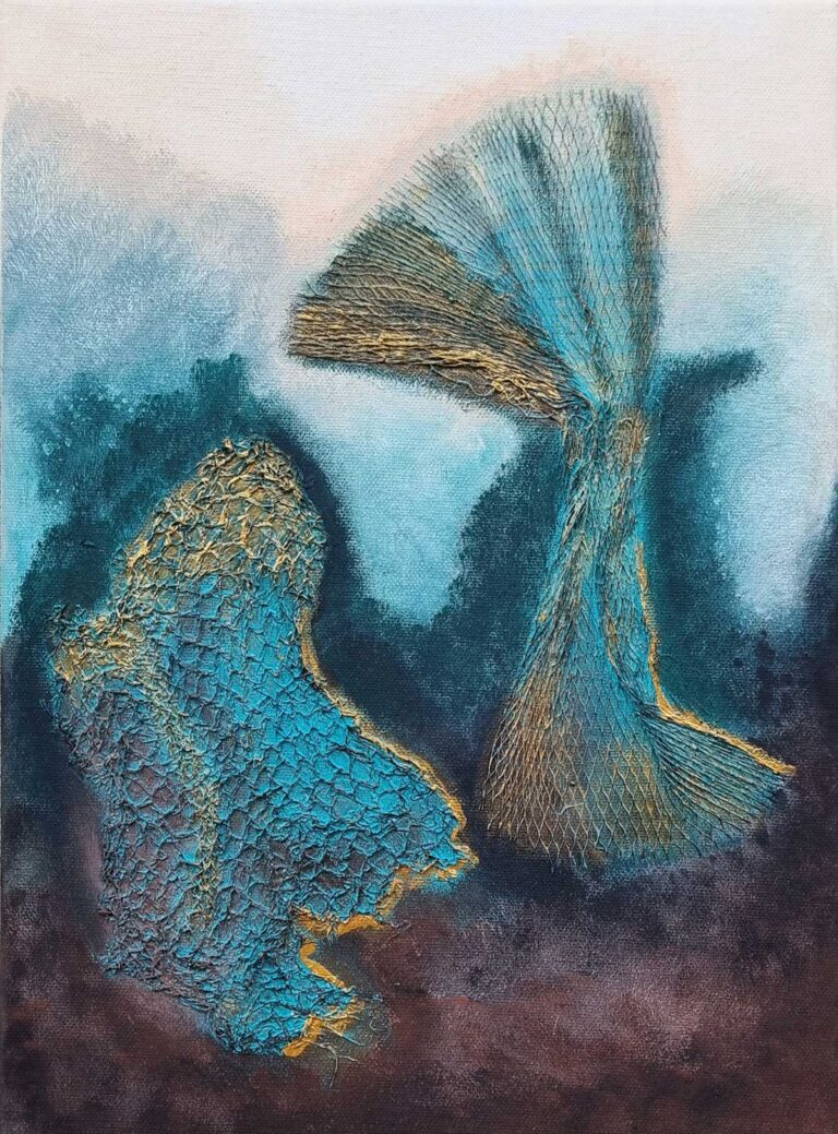 40x30cm / Acrylfarben / Netze