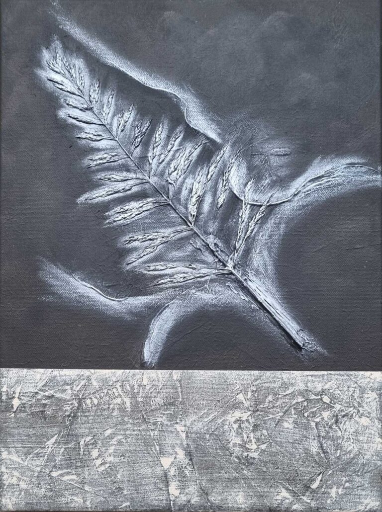 40x30cm / Acrylfarben / Grashalm